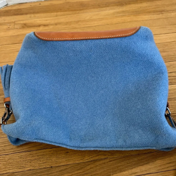 Lefrac Handmade Italian Wool Shoulder Bag Purse - Picture 8 of 9